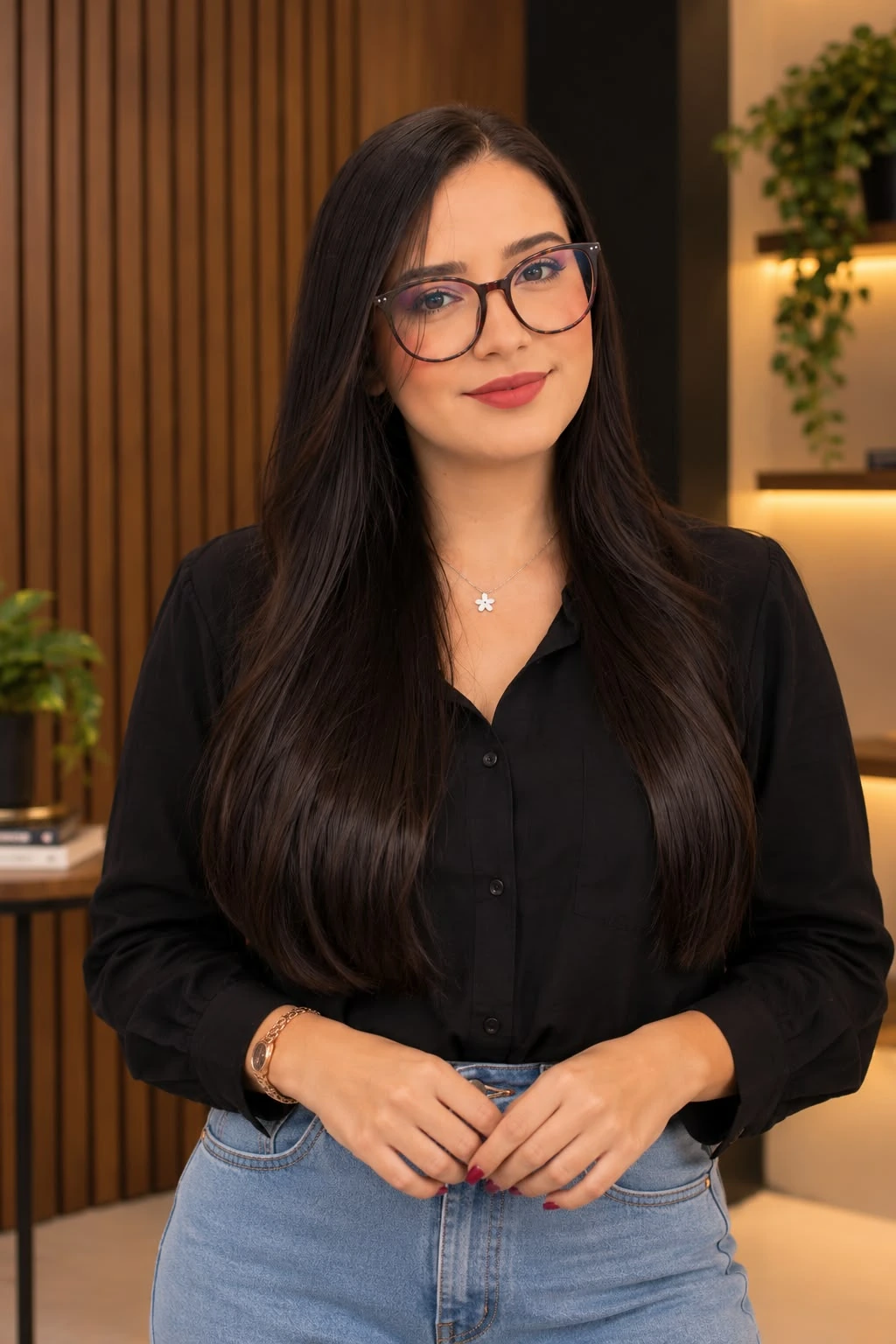 Retrato de Larissa Alves, responsável pela Gestão Criativa na Fistech Digital